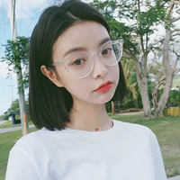 Phiên bản Hàn Quốc tr90 retro khung mắt khung nam ulzzang đã hoàn thành gương cận thị nữ Harajuku kính trong suốt siêu nhẹ kính râm cận