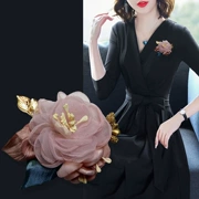 Phiên bản Hàn Quốc của trâm cài phụ nữ đơn giản thời trang cao cấp pin trâm vải hoa dại không khí dễ thương phụ kiện handmade - Trâm cài