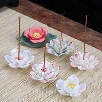 Чайная церемония аксессуары аромат горелки аромат Zen будет ручной керамической цветочной линии, ладанные штекеры ладан, домашняя чайная, украшение ладан, ладан