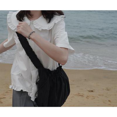 taobao agent Japanese summer design jacket, bra top, 2021 collection, french style, trend of season, with short sleeve