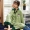 Nam Cực đồ ngủ nữ mùa thu và mùa đông cotton tinh khiết dài tay bộ đồ mỏng phiên bản Hàn Quốc dễ thương ngọt ngào phong cách công chúa phục vụ tại nhà mùa xuân và mùa thu - Cha mẹ và con