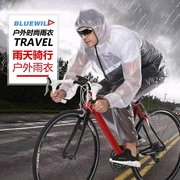 Áo mưa đi xe đạp quần mưa phù hợp với thể thao ngoài trời xe đạp leo núi poncho nhẹ thoáng khí trong suốt chia