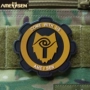 Một Maison Wolf Bóng Magic Stick Tháng Sáu người hâm mộ quân sự cá tính ngoài trời con dấu cao su Velcro chương PVC con dấu cao su ba lô dán miếng dán quần áo