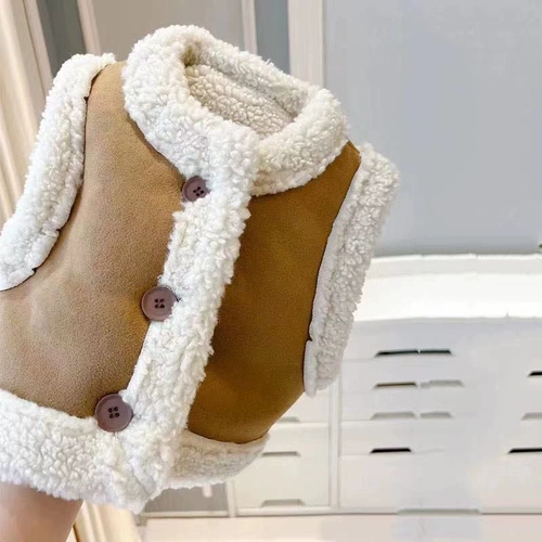 Демисезонный жилет, флисовая майка, в корейском стиле