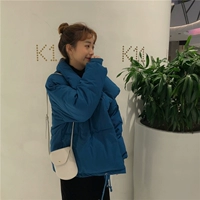 Zhang Ruonan dịch vụ bánh mì nữ ngắn in quần áo cotton dày nữ 2018 phiên bản Hàn Quốc mới của áo khoác ngắn mùa đông thời trang áo khoác phao nữ đẹp