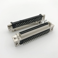 Đầu nối SCSI Ghế đầu nữ 68P Tấm cắm DB68 90 độ loại DB 68 lỗ tấm hàn chân cong loại SCSI100