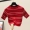 Áo lưới đỏ cùng một phần mỏng sọc màu hoang dã áo thun ngắn tay nữ 2019 xuân mới dệt kim nữ - Áo phông áo thun tay lỡ
