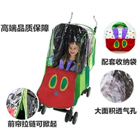 Детская прогулочная коляска, ветрозащитный детский универсальный дождевик с зонтиком, увеличенная толщина