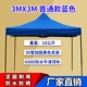 3M*3M Blue Black Rhino