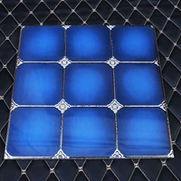 Темно-синий серебряный цветочный узор-Мянь Тяньфэн