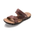 Lớp da đầu tiên hai đôi dép đi trong nhà bình thường dép đi biển giày nam ZK1804161 - Sandal Sandal