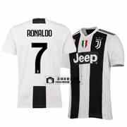 18-19 Juventus nhà 7 C Ronaldo số 10 Di Bara đi bộ đồng phục bóng đá ngắn tay của trẻ em