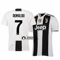 18-19 Juventus nhà 7 C Ronaldo số 10 Di Bara đi bộ đồng phục bóng đá ngắn tay của trẻ em tất bó gối bóng đá	