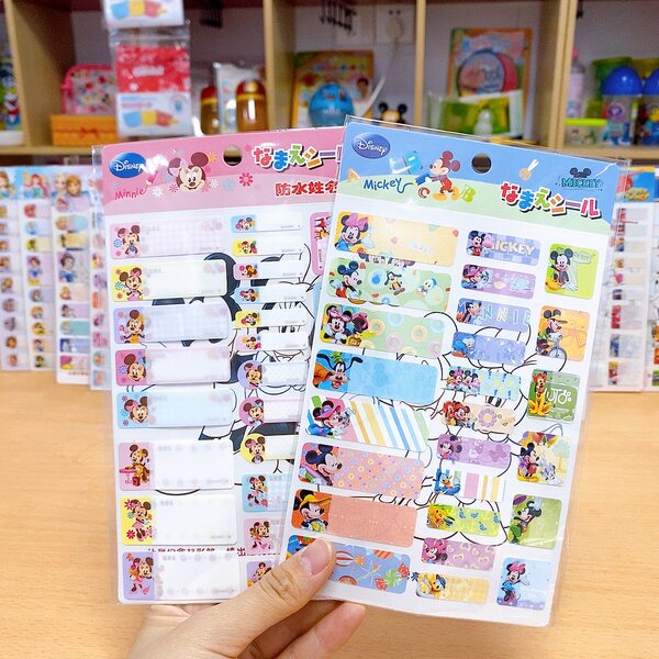 Японская мультяшная детская милая водонепроницаемая именная наклейка, книга с наклейками