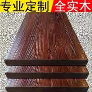 Chất liệu gỗ phòng khách làm bằng tay thớt hình chữ nhật nhà dài bàn gỗ nội thất bàn đơn giản tùy chỉnh bàn cà phê gỗ rắn - Bàn / Bàn
