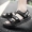 Giày nam chính hãng Bailun mới mùa hè 2019 Xu hướng mới Giày thể thao thông thường Giày đế xuồng dành cho sinh viên bãi biển Velcro - Sandal
