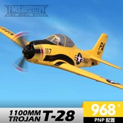 FMS 1100MM T-28D Trojan Yellow World War II giống như một máy bay điều khiển từ xa điện tử cánh cố định thực sự - Mô hình máy bay / Xe & mô hình tàu / Người lính mô hình / Drone