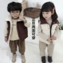 Mùa đông 2018 trẻ em mới mặc đồ hai mặt cho bé trai cotton dày áo ấm bé gái vest vest bé phiên bản Hàn Quốc áo phao trẻ em