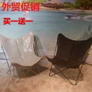 Thiết kế đồ nội thất thời trang giản dị thiết kế ghế da lười biếng bướm ghế ngồi có thể ngả phần cứng đồ nội thất sáng tạo