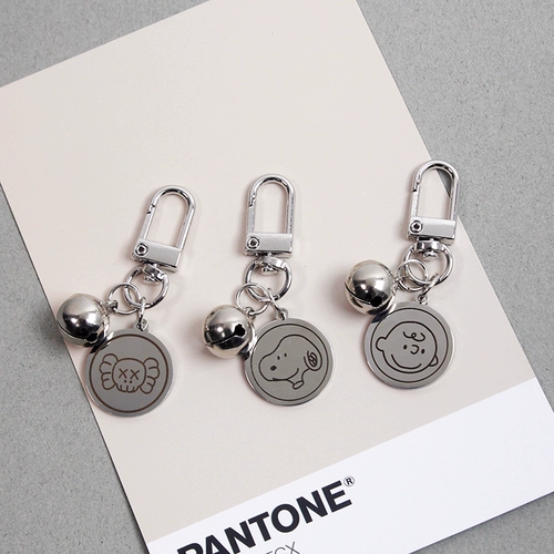 Мультяшный брелок из нержавеющей стали, защитный чехол, подвеска для влюбленных