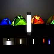 LED Đa Chức Năng USB Đèn Pin Sạc Làm Việc Ngoài Trời Cắm Trại Chiếu Sáng Khẩn Cấp Ánh Sáng Màu Đỏ và Màu Xanh Cảnh Báo Ánh Sáng với Nam Châm
