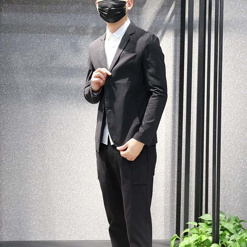 Men's cotton summer jacket, slim fit