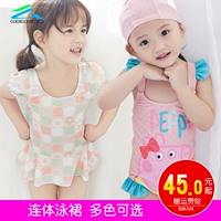 2-3 tuổi trẻ em của đồ bơi 4 lợn Peiqi 5 Peggy 6 người đàn ông và phụ nữ bé trẻ sơ sinh trẻ em một mảnh bơi váy 7 quần áo 8 đồ bơi một mảnh cho bé