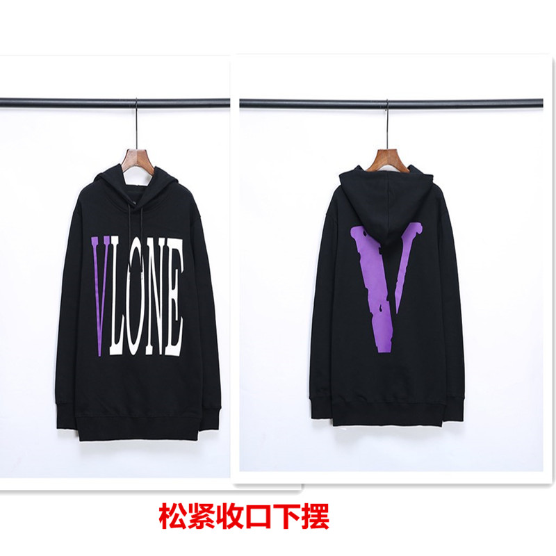 Blackish Greentoo Check vlone tide Sweater limit large v loose coat spring and autumn new pattern men and women lovers Hooded Hiroshi Fujiwara friends