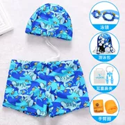 Đồ bơi cho bé trai Quần bơi Thanh niên Cậu bé lớn Cậu bé Chia tay Bơi Bơi Bơi Boxer - Mũ bơi