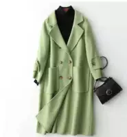 [丹亚菲] Áo khoác cashmere hai mặt mới cho phụ nữ áo rộng tay áo rộng thoải mái áo len thoải mái - Áo len lót đôi áo jacket nữ