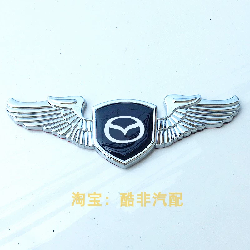 Bìa ô tô đánh dấu nhãn kim loại Eagle Fly tem xe oto dep logo xe hoi 