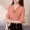 Đầm voan tay lửng top 2019 hè mới của phụ nữ áo thun mới tay ngắn mỏng manh - Áo phông áo phông nữ cao cấp