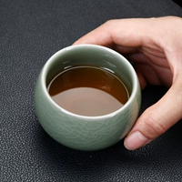 Высокая подлинная подлинная чашка ru Kiln Master Cup Cust может поддерживать фарфоровый чайный набор, чайная чашка Baicai Kiln, чашка, способная