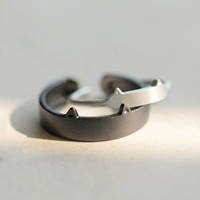 Оригинальное безразмерное кольцо для влюбленных подходит для мужчин и женщин, серебро 925 пробы, японские и корейские, простой и элегантный дизайн
