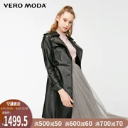 Vero Moda2019 mùa xuân mới dây da lợn dây đeo tay áo bảy điểm da nữ @ 319110512 - Quần áo da