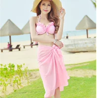 Thời trang đồ bơi nữ ba mảnh 2019 mới bikini tóm tắt thủy triều gợi cảm mỏng lớn mới ngực nhỏ thu thập - Bikinis váy tắm biển