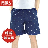 Nam cực mùa hè cotton pajama quần quần short nam lỏng cộng với phân bón để tăng nhà quần phần mỏng quần lớn bãi biển năm quần đồ lót