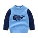 Голубой китовой свитер
