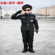 Đồ chơi trẻ em súng sinh nhật quà tặng trẻ em bé đặc biệt cảnh sát phù hợp với thiết bị nam và nữ cảnh sát quần áo mèo đen cảnh sát trưởng quần áo