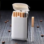 Thuốc lá cao cấp cao cấp 20 bao thuốc lá Kim loại bật lửa chống gió Gói thuốc lá cao cấp 20 gói - Bật lửa