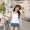 2018 phụ nữ mùa hè mới sinh viên Hàn Quốc đa năng slim slimming dây đeo ngắn vest bên ngoài mặc chic áo sơ mi thời trang nữ cao cấp