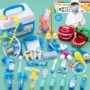 Bác sĩ trẻ em đồ chơi đặt kim tiêm ống nghe cô gái hộp y tế mô phỏng chơi nhà quà tặng sinh nhật chơi đồ chơi