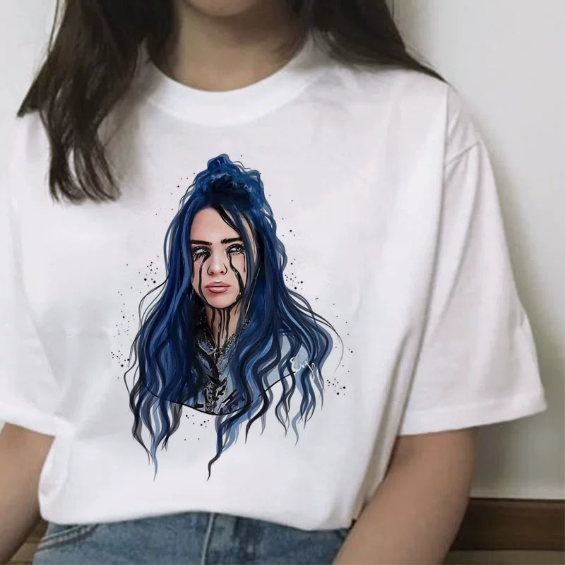 Футболка мужская Billie Eilish Bili Elish, короткий рукав, летняя периферийная персонализированная печать