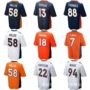 Logo thêu NFL Jersey Denver Broncos 18 # 58 # Rugby Jersey - Thể thao sau quần thể thao