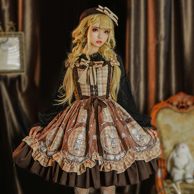 taobao agent Genuine sleevless dress, with little bears, Lolita style