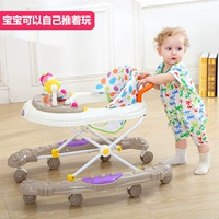 Baby Walker 6 7-18 tháng Baby Anti-rollover Đa chức năng Có thể đẩy dễ dàng với việc học nhạc giá xe đẩy cho bé