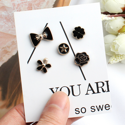 【花花服装】5枚防走光纽扣免钉胸针