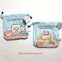 Marumofubiyori phim hoạt hình anime xung quanh dễ thương bó túi đồ lặt vặt túi điện thoại pocket purse miếng dán sticker