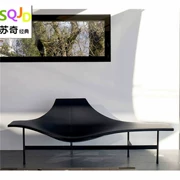 Thiết kế nội thất Lama lounger Biệt thự mô hình phòng Kính thép có thể ngả Ghế sofa giải trí Nghỉ trưa