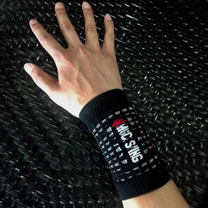 Độ ẩm wicking thể thao dây đeo cổ tay chạy đi xe đạp xuyên quốc gia hàng net chân giỏ cầu lông bóng bàn tập thể dục cổ tay bị bảo vệ